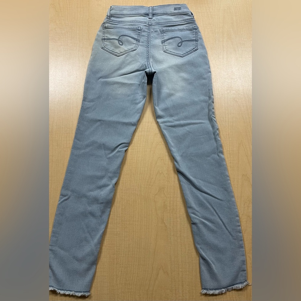 Girls Justice Jeans light wash like new size 12 - Picture 2 of 5